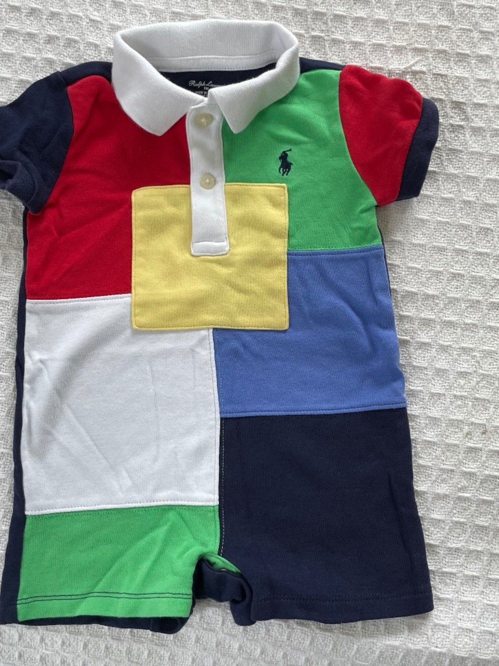 Ralph Lauren Color Blocking Romper - Size 9M